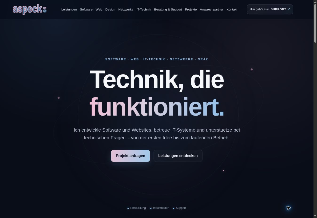 aspeck[dot]net - Unternehmenswebseite