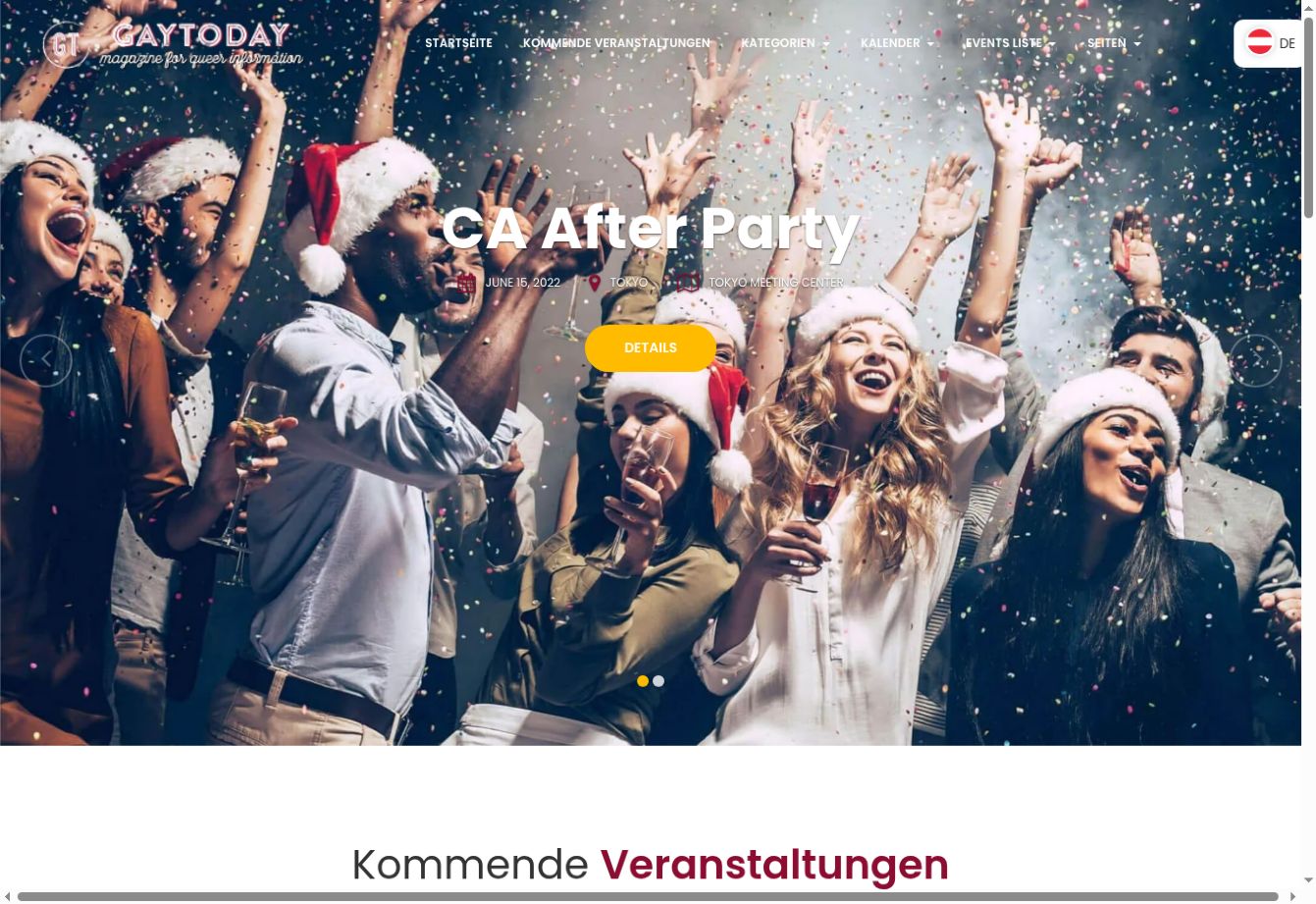 GayToday - Webseite